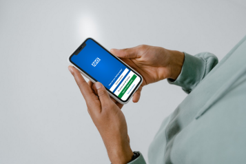 NHS app on mobile phone