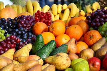 Fresh fruit and vegetables